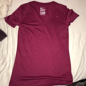 Nike athletic cut dri-fit tee